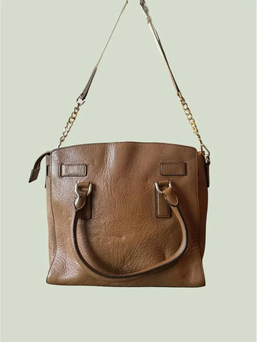Michael Kors Brown Leather Satchel Handbag